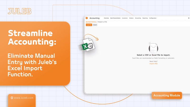 Streamline Accounting: Eliminate Manual Entry with Juleb's Excel Import Function 